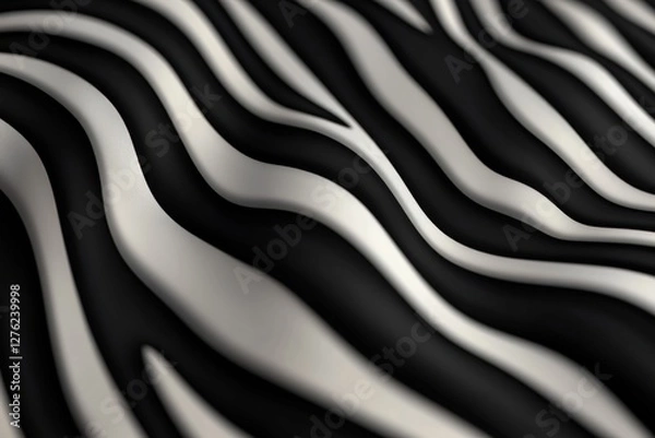 Fototapeta Zebra stripes fabric texture background design