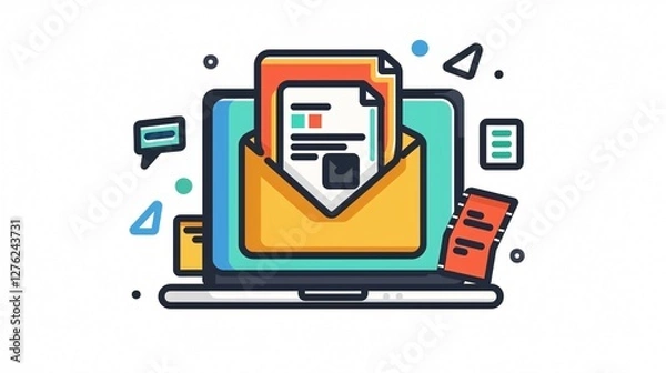 Obraz USDZ File Format Flat Vector Icon for Mobile App
