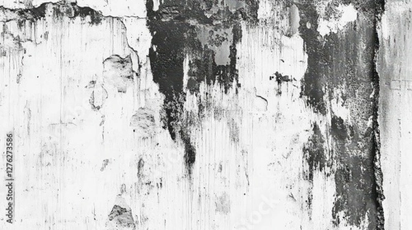Fototapeta Distressed Wall Surface Abstract Textured Backdrop with Grunge Weathered and Aged Aesthetic Appeal