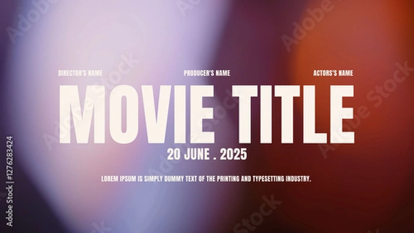 Fototapeta Luminous Frames | Movie Title