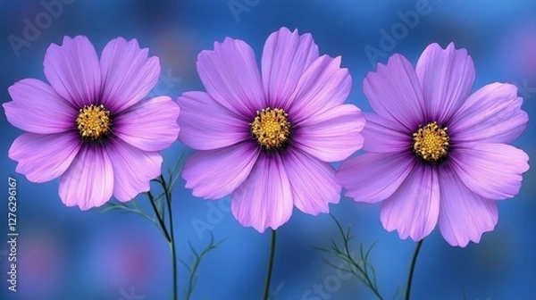 Obraz purple daisy flower