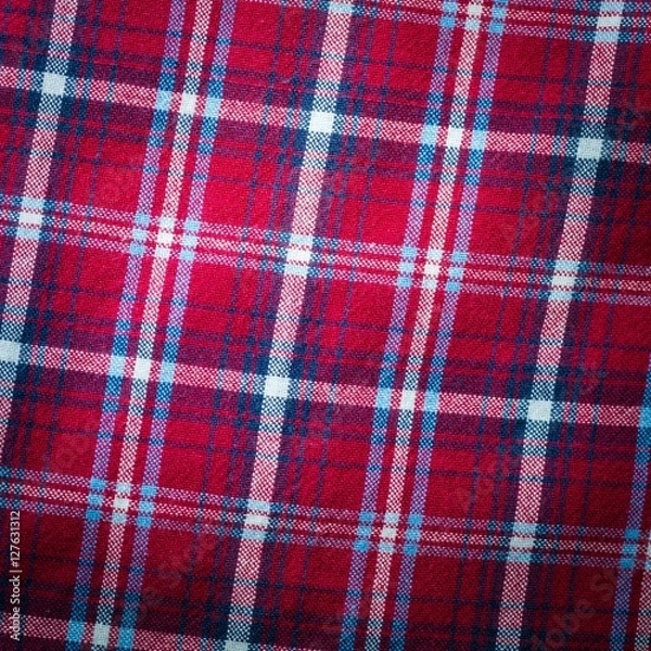Obraz Checkered material background