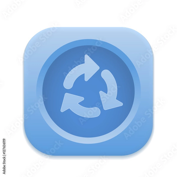 Fototapeta App Button - Round Square