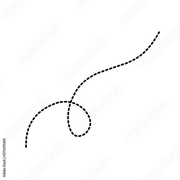 Fototapeta Simple bee trail line