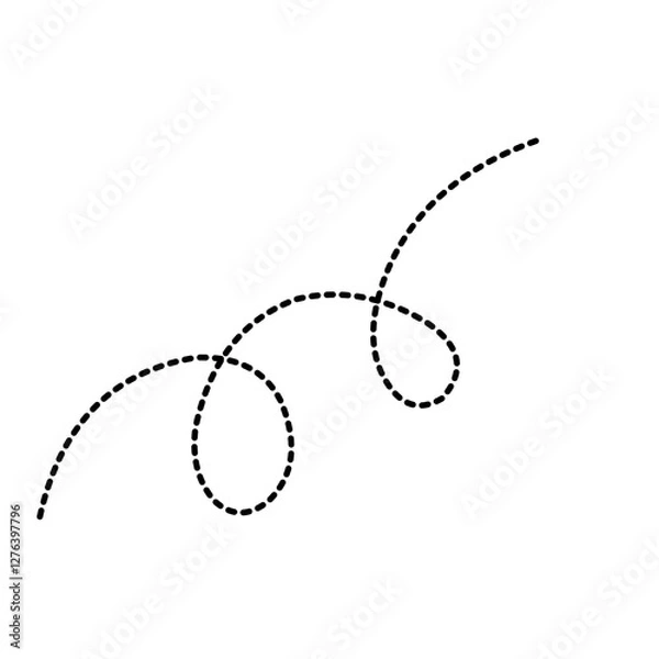 Fototapeta Simple bee trail line