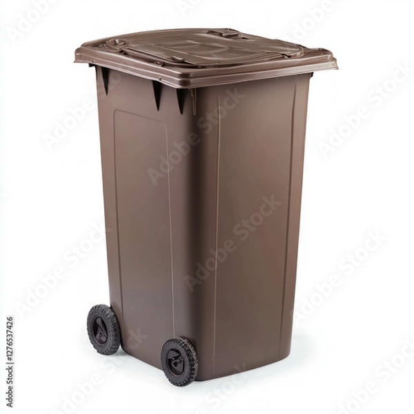 Fototapeta Trash Bin Isolated
