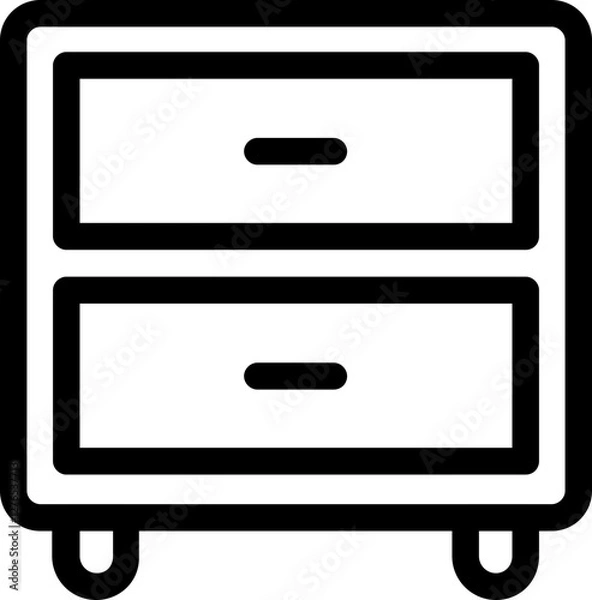 Fototapeta Cabinets vector icon