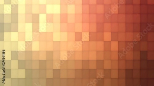 Fototapeta Abstract Square Pattern in Warm Hues