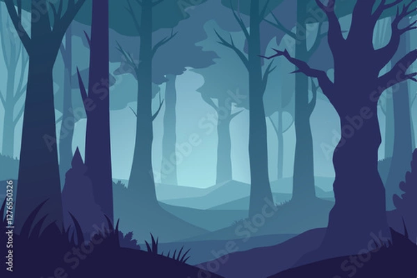 Fototapeta trees in the forest