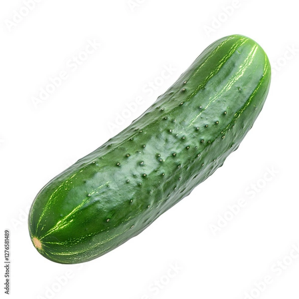 Fototapeta cucumber isolated on white background	