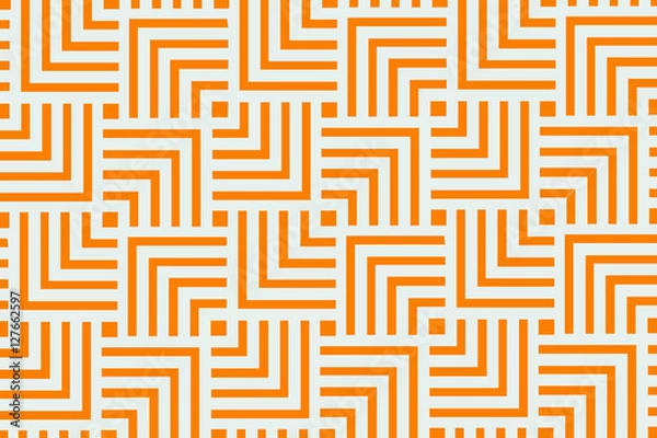 Fototapeta Pomarańczowy wzór geometryczny wzór tła | Streszczenie współczesnej sztuki dekoracyjnej