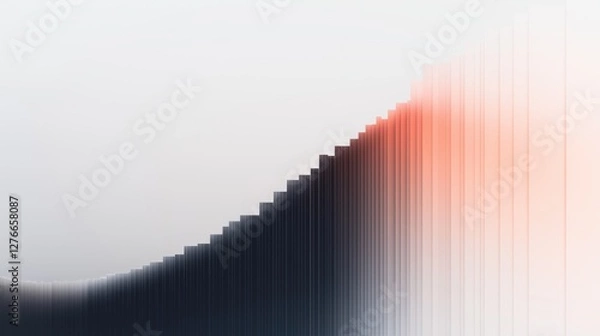 Obraz Elegant Minimalist Gradient Background Showcasing Smooth Transitions From Light to Dark Tones for a Professional Aesthetic
