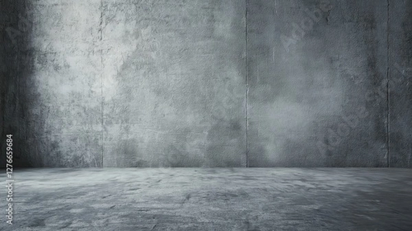 Obraz Urban Industrial Concrete Wall With a Rough Texture in an Empty Space