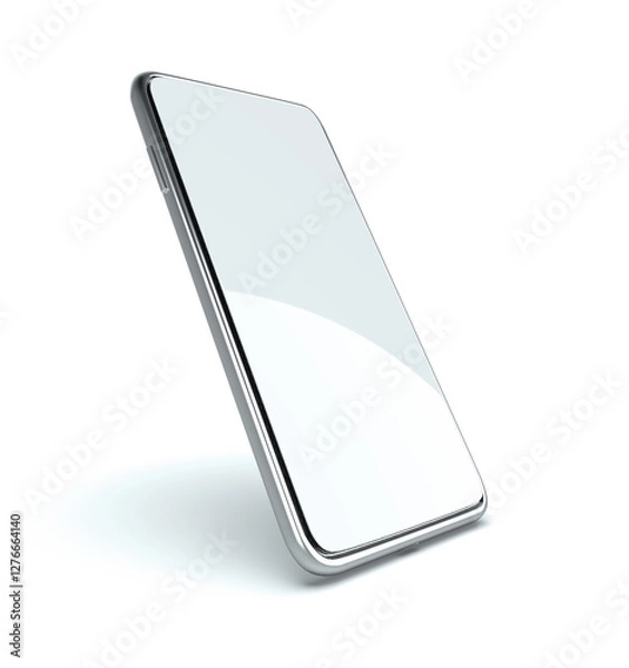 Obraz Modern Smartphone Mockup with Minimalist Design, 3d rendering