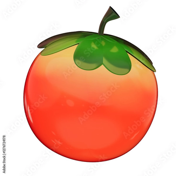 Obraz 3d glass red tomato