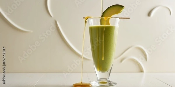 Obraz Green Detox Juice in a Glass