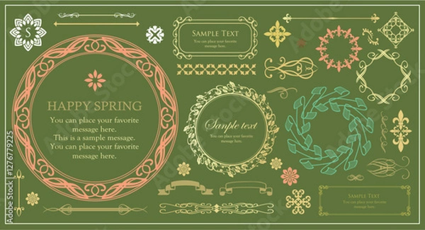 Fototapeta アンティークフレームデザイン