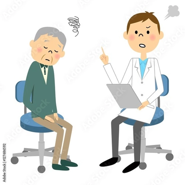 Fototapeta 受診する高齢者