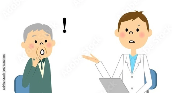 Fototapeta 受診する高齢者