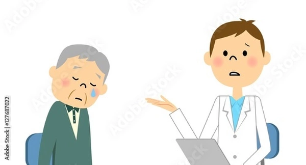 Fototapeta 受診する高齢者