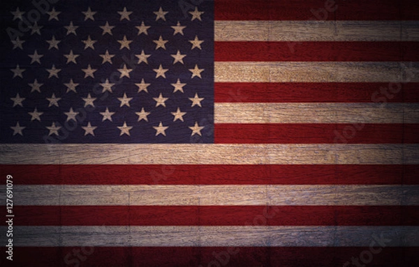 Fototapeta flag american