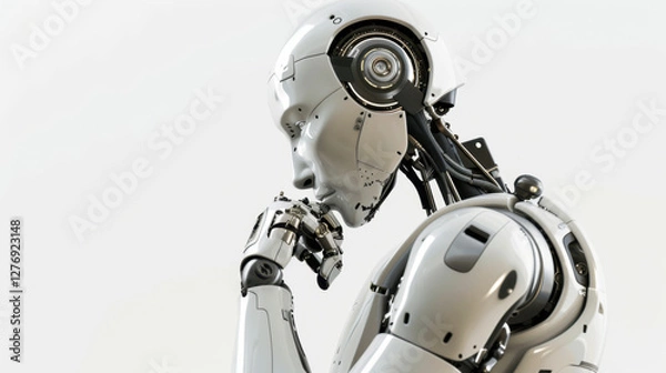 Fototapeta ai robot thinking