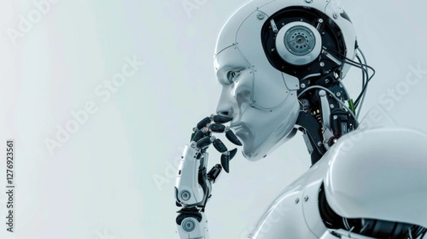 Fototapeta ai robot thinking