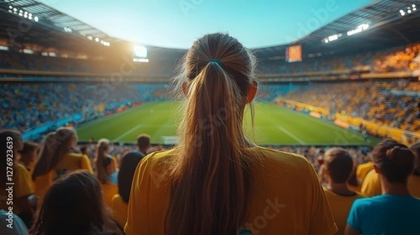 Fototapeta A Heartwarming Scene of Traditional Sports Transformed into an Inclusive Celebration of Unity and Friendship