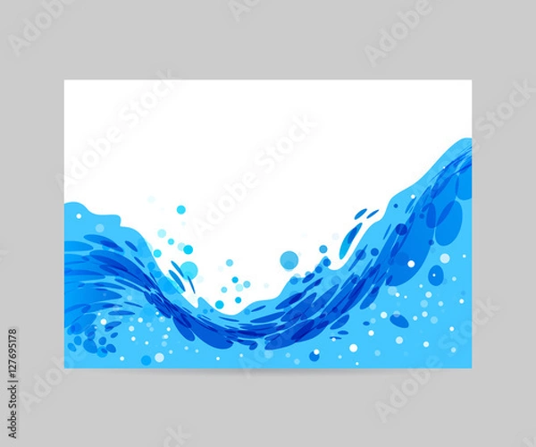 Obraz Wave background, brochure design