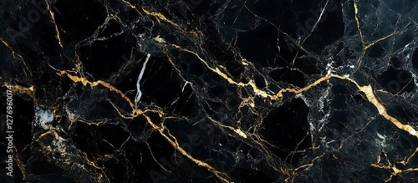 Obraz Black Gold Marble Texture Background
