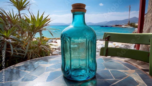 Obraz bottle of water on the beach