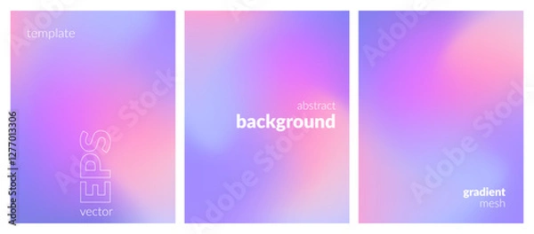 Obraz Abstract liquid background layout. Soft color blend. Blurred fluid effect. Gradient mesh. Mockup modern design template for posters, ad banners, brochures, flyers, covers, websites. EPS vector image