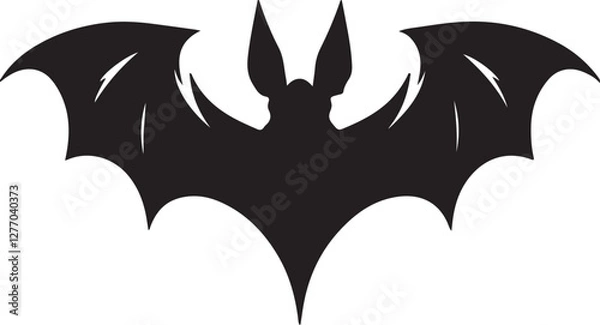 Fototapeta A simple Bat vector style with white background