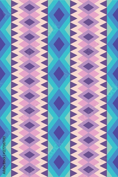 Obraz seamless pattern with colorful stripes