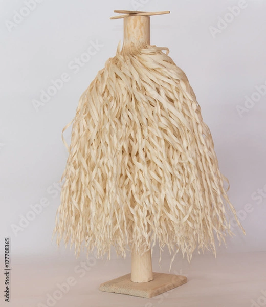 Fototapeta Traditional Georgian Christian Orthodox Christmas tree Chichilaki made from dried hazelnut or walnut branches that are shaved to form a small coniferous tree that resemble St. Basil’s or Santa's beard