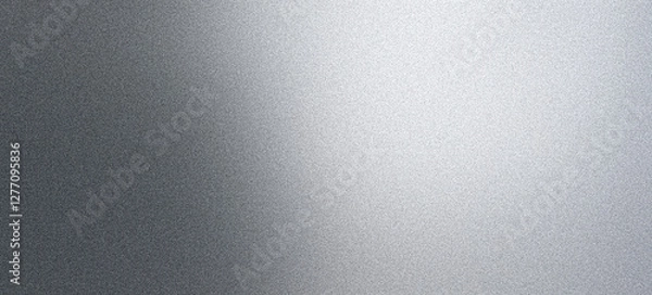 Fototapeta Smooth gray gradient background, grainy grayscale noise texture monochrome subtle gradient header banner backdrop design