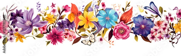 Fototapeta flovers isolated on transparent background