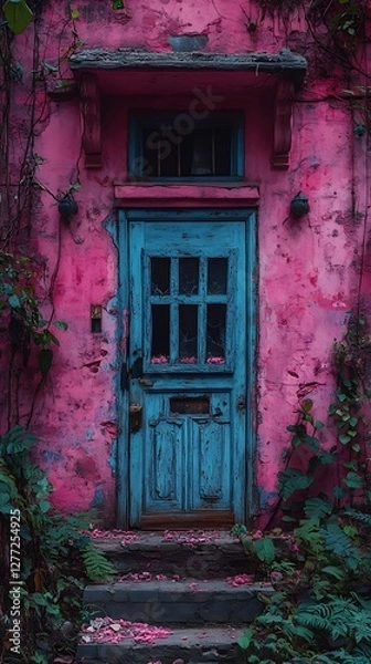 Obraz overgrown haunted house eerie silence high resolution hd picture