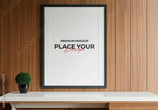 Fototapeta Realistic Mockup Template | High-Quality PSD Design for Branding & Marketing