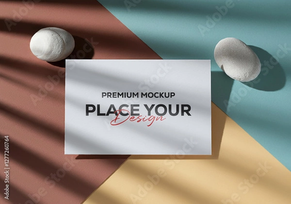 Fototapeta Realistic Mockup Template | High-Quality PSD Design for Branding & Marketing