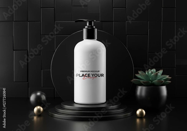 Fototapeta Realistic Mockup Template | High-Quality PSD Design for Branding & Marketing