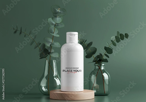 Fototapeta Realistic Mockup Template | High-Quality PSD Design for Branding & Marketing