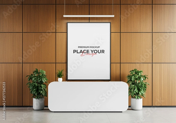 Fototapeta Realistic Mockup Template | High-Quality PSD Design for Branding & Marketing
