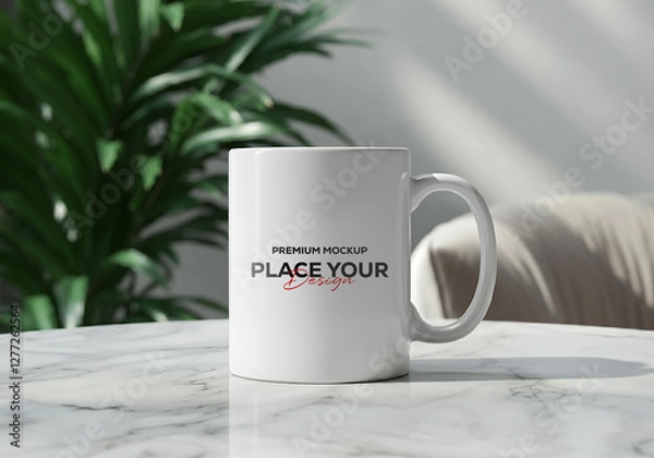 Fototapeta Realistic Mockup Template | High-Quality PSD Design for Branding & Marketing