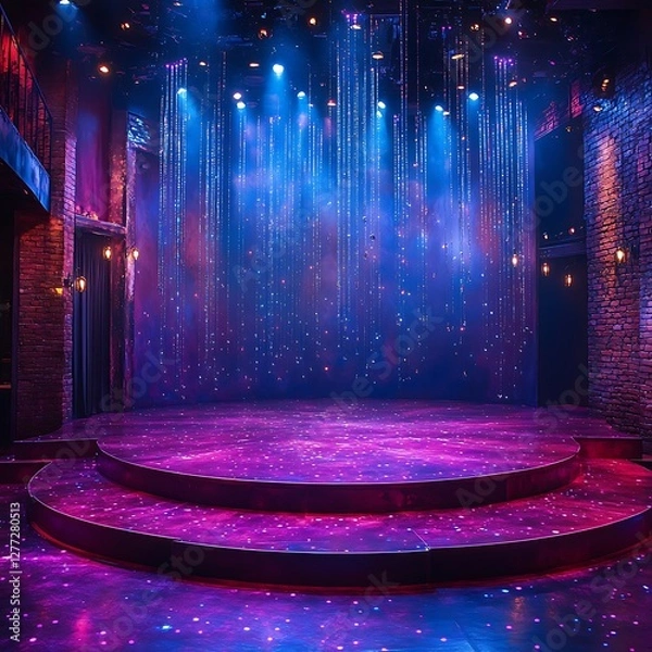 Obraz theater lights sparkle dramatic stage scene high resolution hd wallpaper