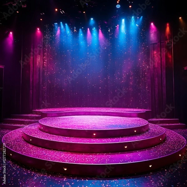 Obraz theater stage lighting dramatic scene high resolution hd wallpaper