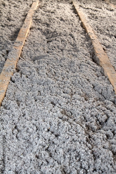 Obraz eco-friendly cellulose insulation made from recycled paper