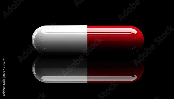 Obraz Medical Capsule on Dark Background