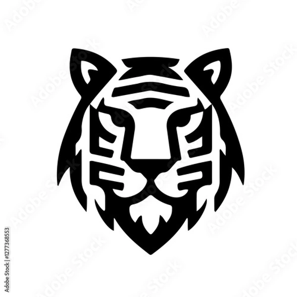 Obraz tiger head tattoo
