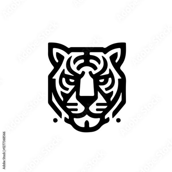 Fototapeta vector illustration of a tiger